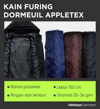 Bahan Furing Dormeuil Appletex-min